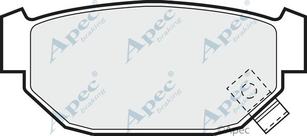 APEC BRAKING Комплект тормозных колодок, дисковый тормоз PAD508